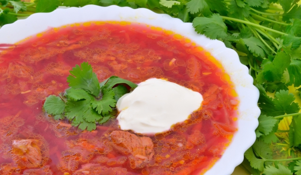Борш с риба и краставички